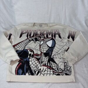 Marvels SpiderMan Graphic Boys Crewneck Sweatshirt Size XL (14-16) Retro Comics